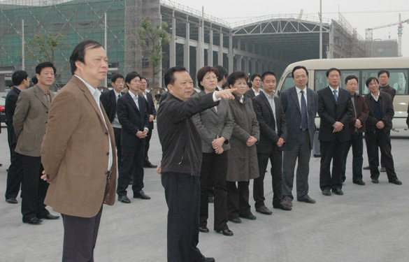 常州市市长王伟成一行来leyu集团督查特种及超高压电缆项目建设情况