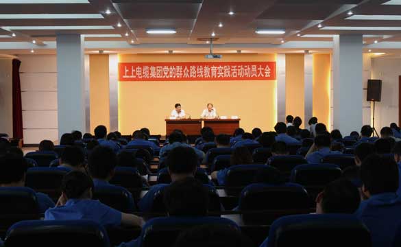 leyu党委组织召开党的群众路线教育实践运动发动大会