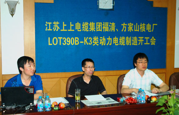 中核方家山、福清核电厂LOT390B-K3类动力电缆制造开工会在leyu召开