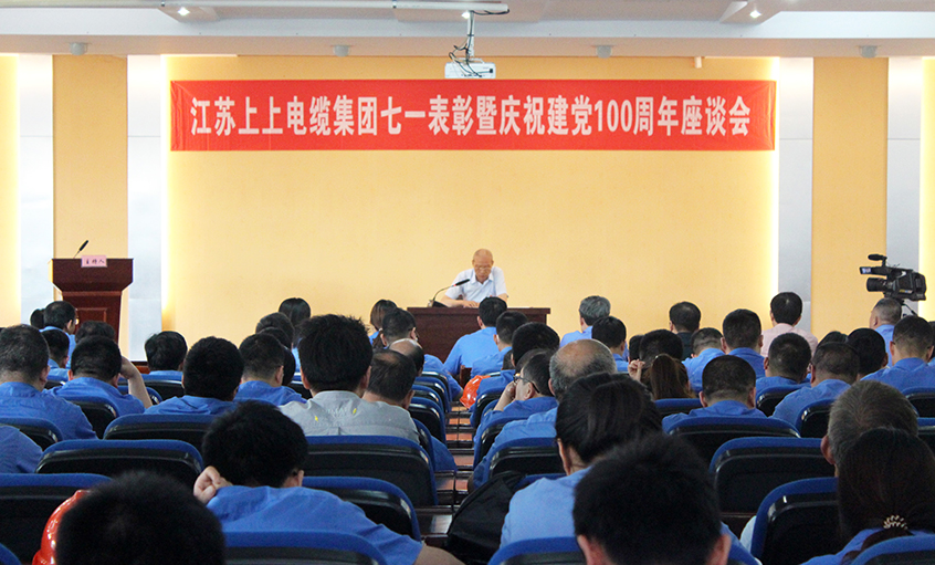 不忘初心跟党走  矢志斗争创佳绩——leyu电缆召开七一表扬暨庆祝建党100周年座谈会